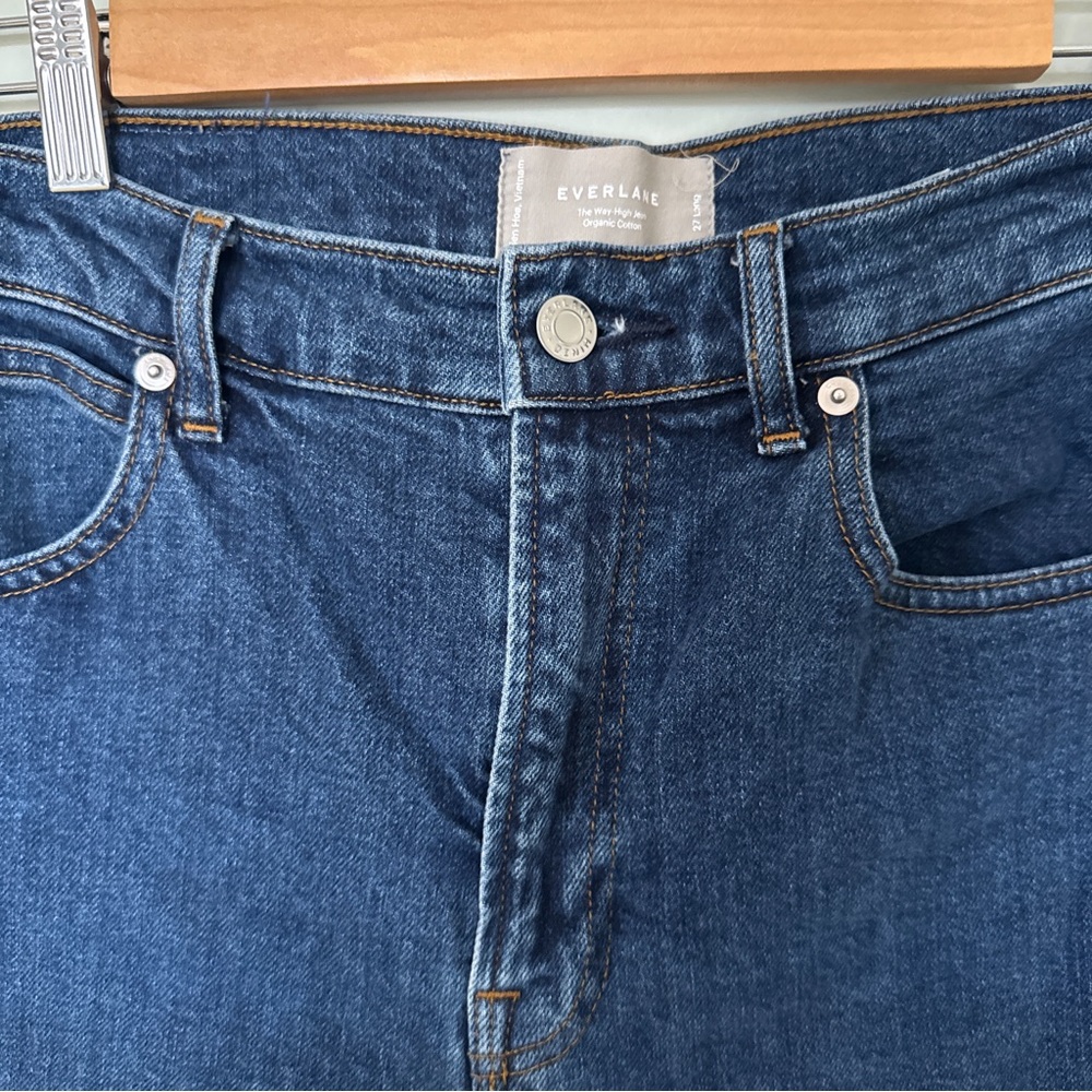 Everlane Dark Blue “The Way High” Denim Jeans - Picture 6 of 12